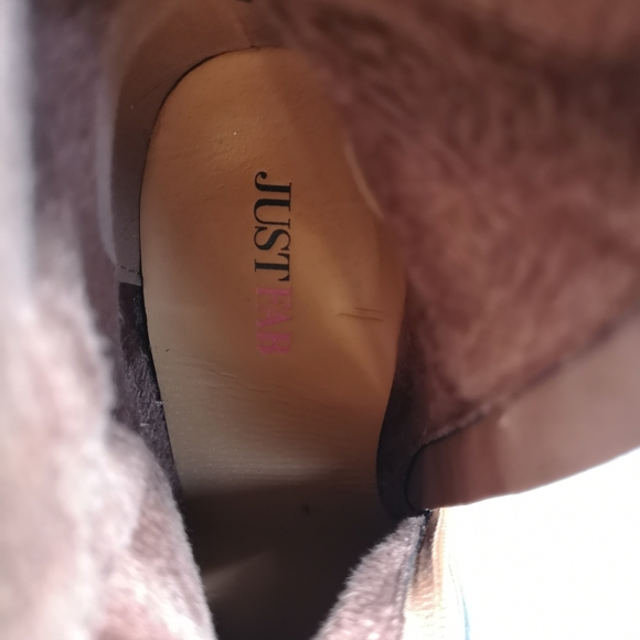 Just Fab Debrina Brown Boots Sz US 6.5 - Picture 9 of 10